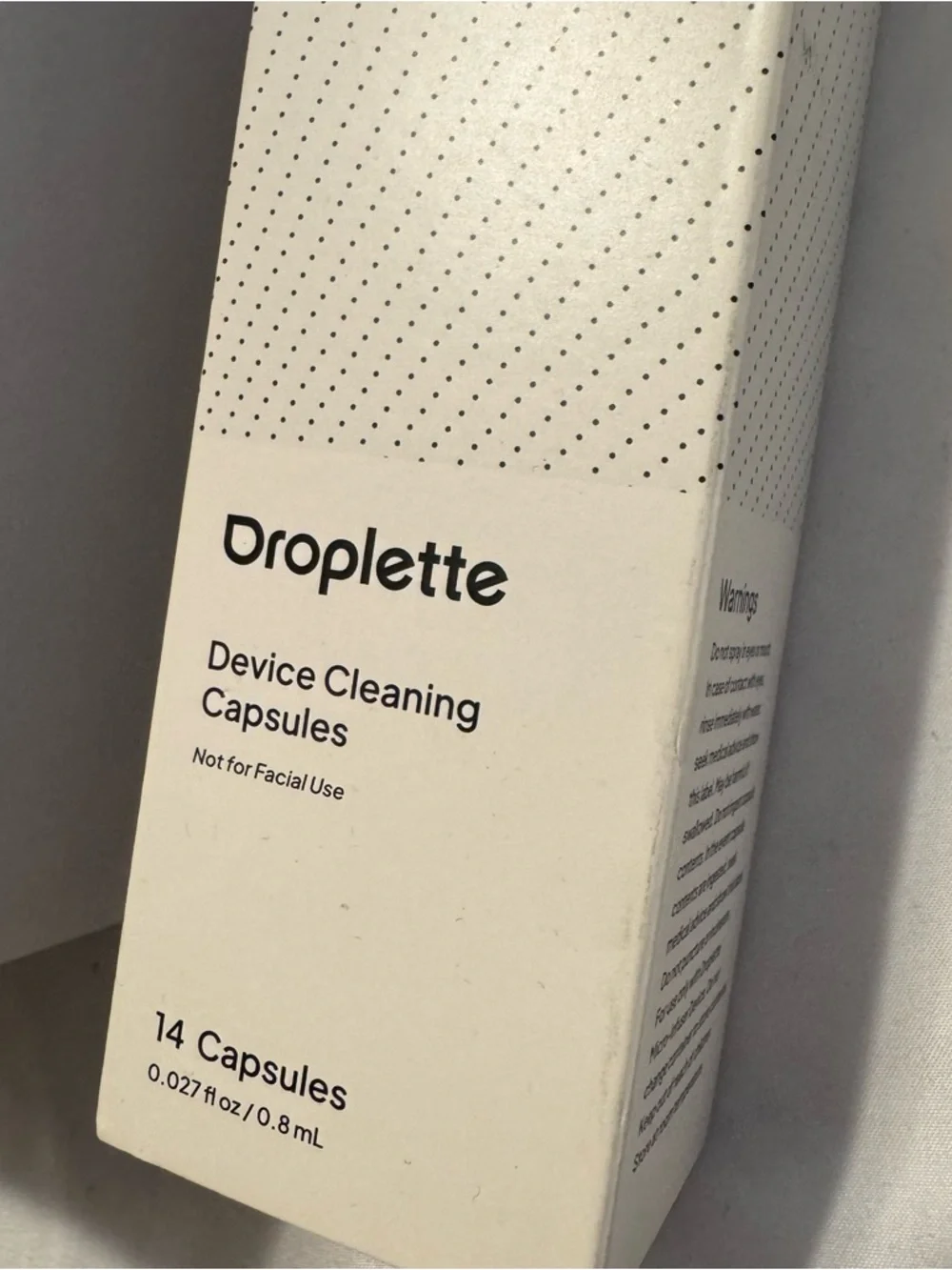 Droplette micro-infuser device with device cleaning capsules - NEW
